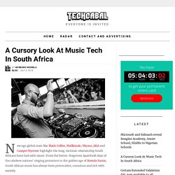 A Cursory Look At Music Tech In South Africa