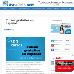Cursos gratuitos en español