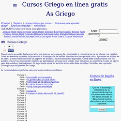 Cursos Griego en línea gratis