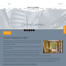 Curtain Cleaning London