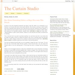 The Curtain Studio: Buy Home Furnishing Fabrics at Huge Discounts This Diwali
