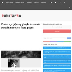 Curtain.js: jQuery plugin to create curtain effect on fixed pages