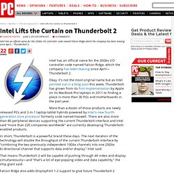 Intel Lifts the Curtain on Thunderbolt 2