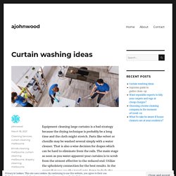 Curtain washing ideas