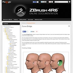 Curve Bridge » ZBrush Docs