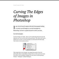 Curving The Edges of Images in Photoshop