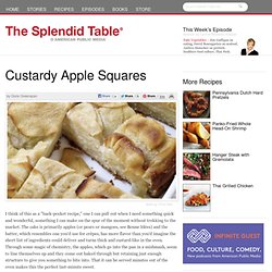Custardy Apple Squares