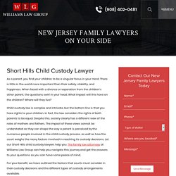 Short Hills Child Custody Lawyer
