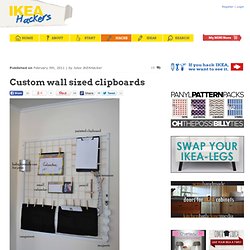 Custom wall sized clipboards