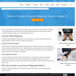 What is Custom Folder Mapping and How to Enable to Do it?