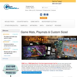 Game Mats, Playmats & Custom Sized
