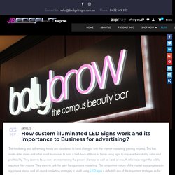 How custom illuminated LED Signs work