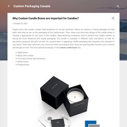 Why Custom Candle Boxes are important for Candles?