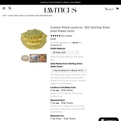 Custom Fitted Laviticus .925 Sterling Silver Gold Plated Grillz