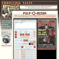 PULP-O-MIZER: the custom pulp magazine cover generator