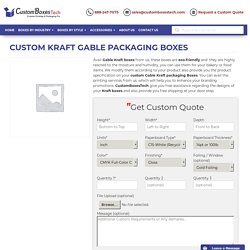 Custom Kraft Gable Packaging Boxes