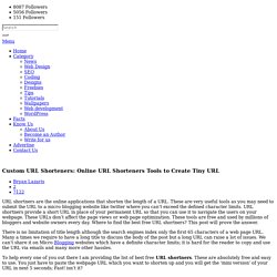 URL Shortners: Latest Free URL Shortners Tools to Create Tiny URL