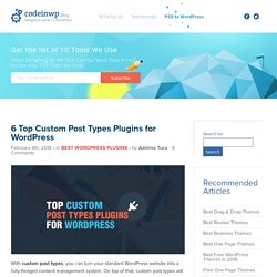 6 Top Custom Post Types Plugins for WordPress