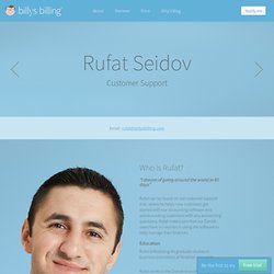 Billy's Billing Customer Support Expert Rufat Seidov - accounting software for your dream company