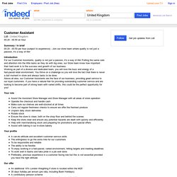 Customer Assistant job - Lidl - United Kingdom