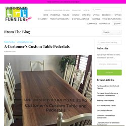 A Customer’s Custom Table Pedestals