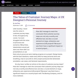 El valor de los mapas de viaje del cliente: el viaje personal de un diseñador de UX
