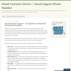 Gmail Customer Support – An Approach to Determine All Technical Problems – Gmail Customer Service