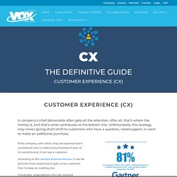 Customer Experience (CX) - The Definitive Guide