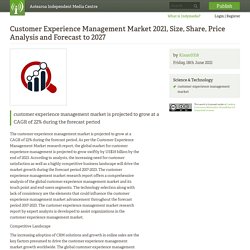 Customer Experience Management Market 2021, Size, Share, Price Analysis and Forecast to 2027