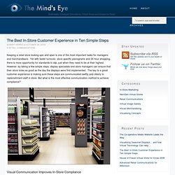 The Best In-Store Customer Experience in Ten Simple Steps — The Mind's Eye
