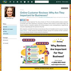 Online Customer Reviews: Why Are They Important for Businesses?