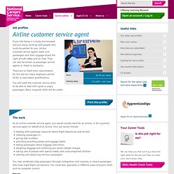 Airline customer service agent