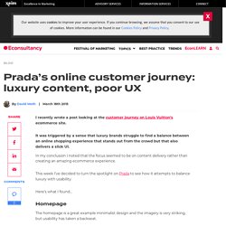 Prada’s online customer journey: luxury content, poor UX – Econsultancy