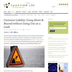 How to Prevent Customer Success Liability Issues