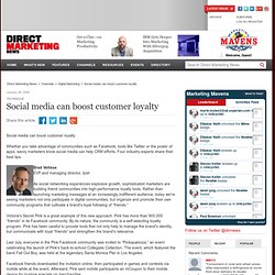 Social media can boost customer loyalty