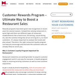 Customer Rewards Program For Restaurant