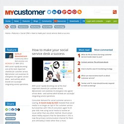 Social customer service desk success for your business