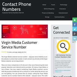 Virgin Media Customer Service Contact Number