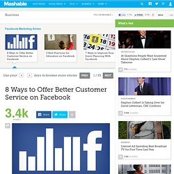 8 Ways to Offer Better Customer Service on Facebook