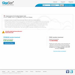 Google Customer Service Phone Number 2.pptx - GigaSize.com: Host and Share your files