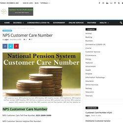 NPS Customer Care Number - Customer Service Professionals