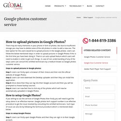 Google photos Customer Service