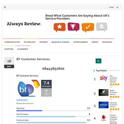 BT Customer Services - Always Review
