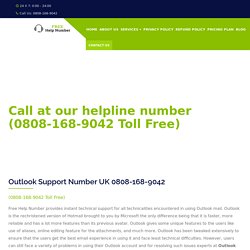 Outlook Online 0800-090-3201 Technical Helpline Number UK