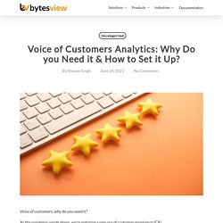 Voice of Customers Analytics: Why Do you Need it & How to Set it Up? - Text Analysis and Sentiment Analysis Solutions - BytesView