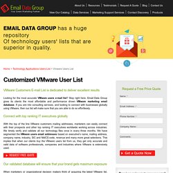 Buy VMware User List