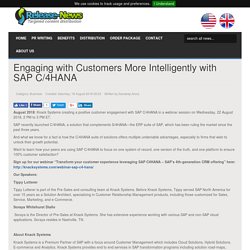 Engaging with Customers More Intelligently with SAP C/4HANA