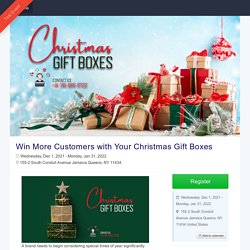 Win More Customers with Your Christmas Gift Boxes Registration, United States - EventNook