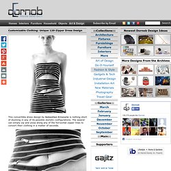 Customizable Clothing: Unique 120-Zipper Dress Design