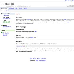 gwt-gis - A customizable GWT GIS client based on the gwt-esri library.